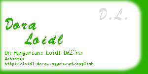 dora loidl business card